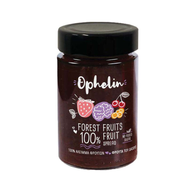 Fruit jam with 100% forest fruit